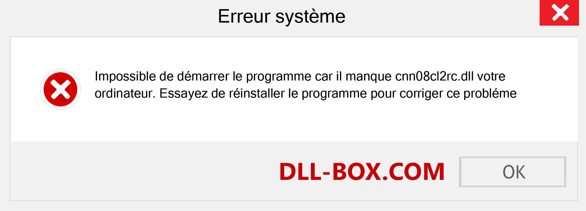 Le fichier cnn08cl2rc.dll est manquant ?. Télécharger pour Windows 7, 8, 10 - Correction de l'erreur manquante cnn08cl2rc dll sur Windows, photos, images